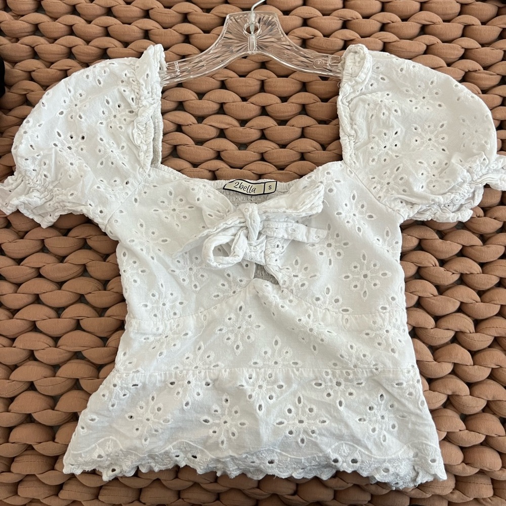 White lace blouse